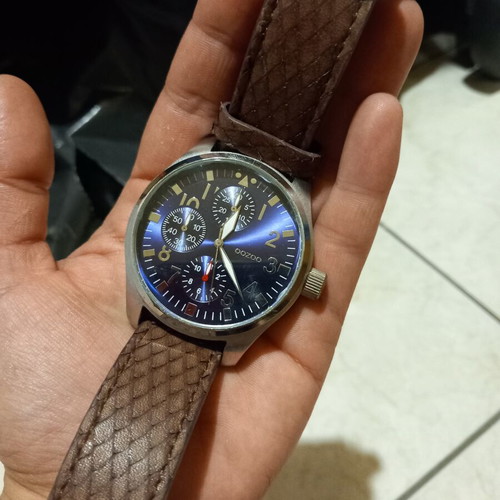 Oozoo men's watch like new, blue and brown