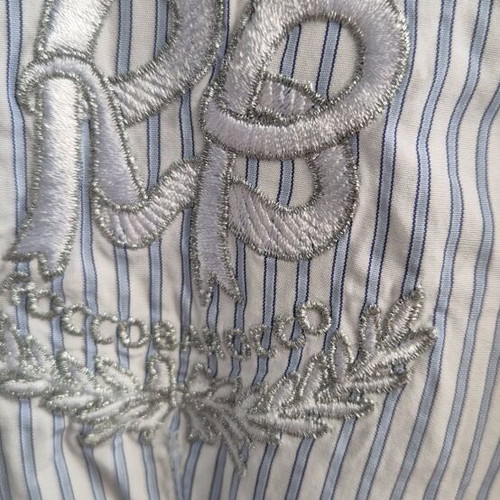 Rocco Barocco women's shirt used, size M, blue