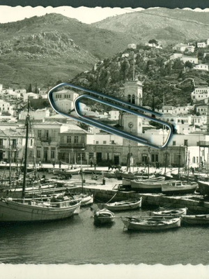 Photographic postcards used, Hydra view, unstamped