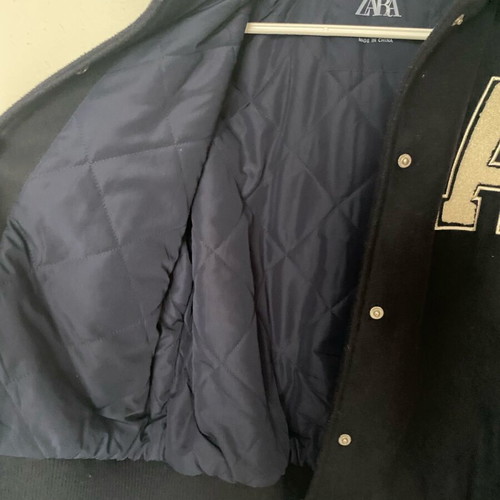 College bomber jacket Zara size 9-10, 140 cm like new