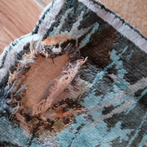 Handmade wall tapestry used, 60 years old, 163x100 cm