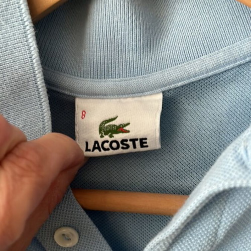 Lacoste kids polo shirt blue like new