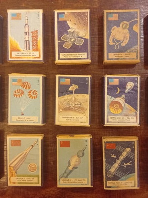 Σειρά σπιρτόκουτων συλλεκτική μεταχειρισμένη, γαλλική δεκαετίας '60