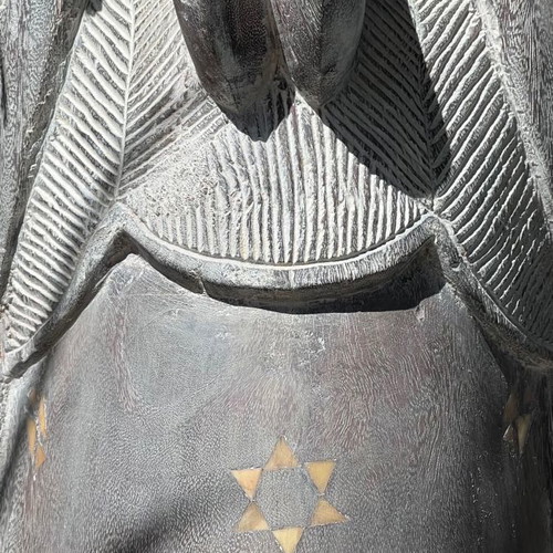 Handmade woodcarved mask used from Africa 75x26