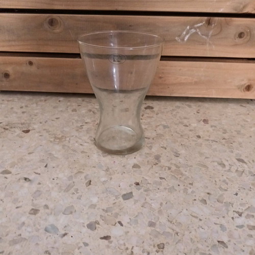 Glass vase new, height 20cm, diameter 14cm and 10cm