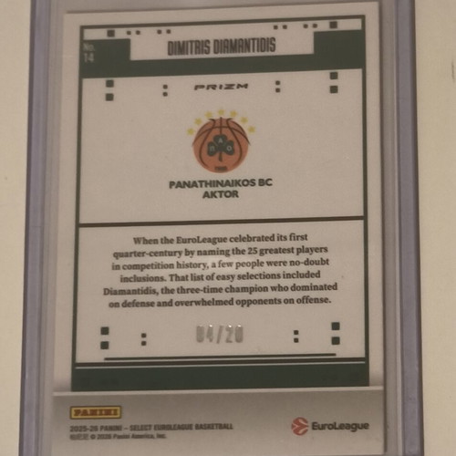 Dimitris Diamantidis Panathinaikos Score Select card new