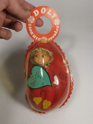Doly Lucky Plush Doll used, 70s vintage