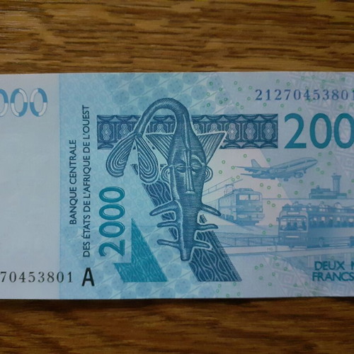 2000 Francs CFA banknote Côte d'Ivoire BCEAO 2003