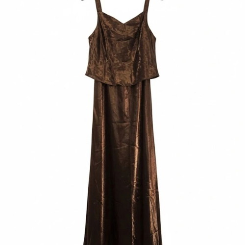 Vintage bronze metallic dress Gina Ritzi like new, made in Britain