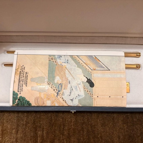 Gold-Plated Chopsticks with Coordinating Gold-Plated Rests New