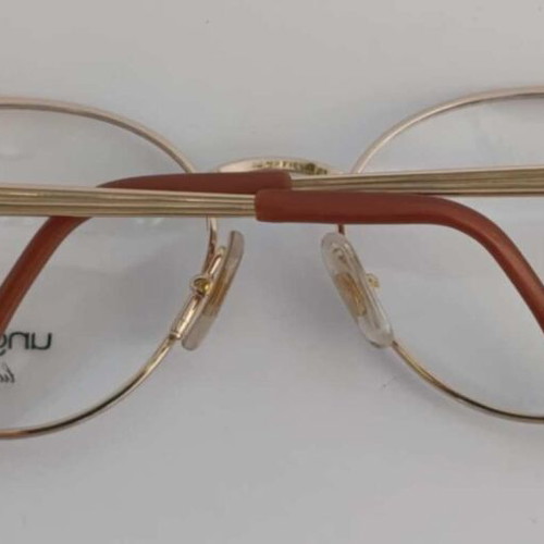 Emanuel Ungaro Persol Eyeglass Frame New Gold U589 135mm 57=18