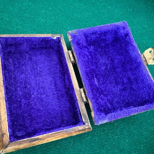 Jewelry box camel bone with brass details like new