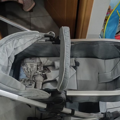 Two-in-One Baby Stroller used, light gray