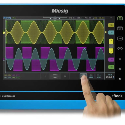 Touch Oscilloscope 100MHz 2 Channels Tablet New