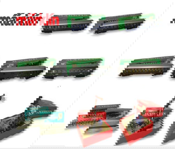 Märklin - Βαγόνια, γέφυρες, σηματοδότες, φανάρι