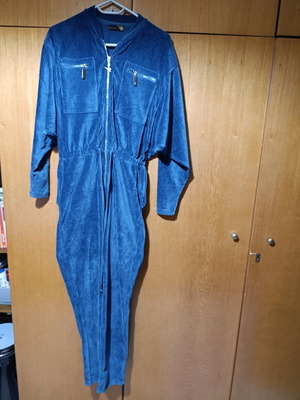 SugarFree one-piece blue jumpsuit like new, size S