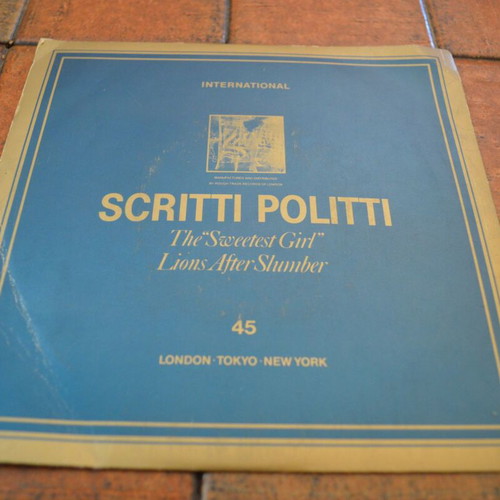 Scritti Politti The Sweetest Girl 7'' Single 45 RPM used, rock
