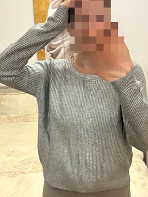 Sisley sweater size M silver like new