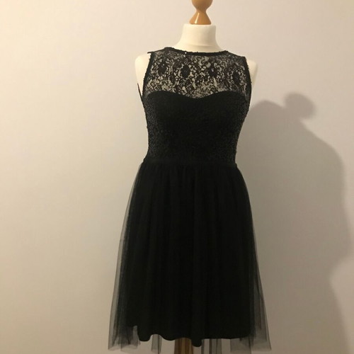 Dorothy Perkins mini dress with open back, new, size S, black