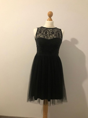 Dorothy Perkins mini dress with open back, new, size S, black
