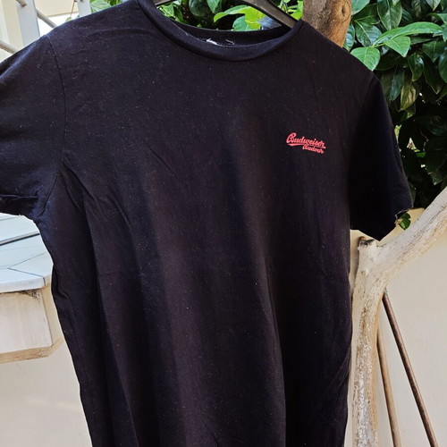 T-shirt Budweiser new old stock, black, sizes XS to L