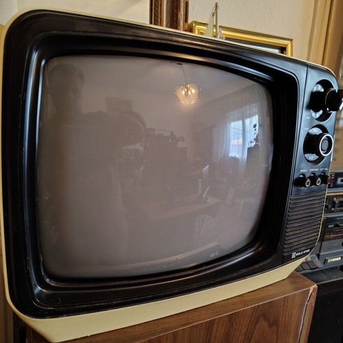 Gold Star vintage 14-inch television used, decorative