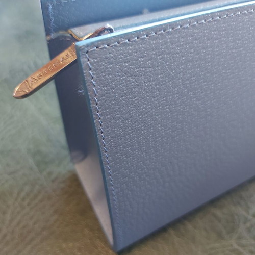 Aspinal of London leather case new turquoise