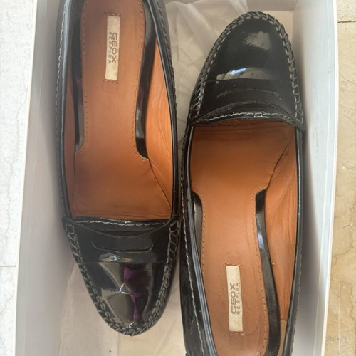 Geox platform sandals like new, size 40, black and grey