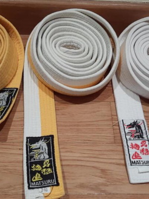 Children's martial arts belts like new, pack of 3, Judo Aikido