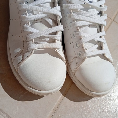 Adidas Stan Smith sneakers like new, white and blue, size 38