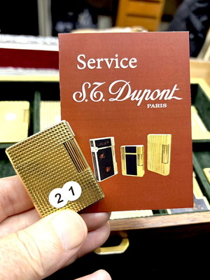 Αναπτήρας DuPont N21, χρυσός, vintage
