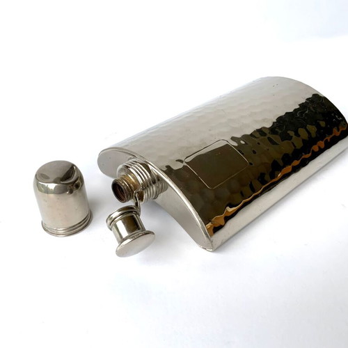 Antique hammered flask West Germany US Zone 1950s used