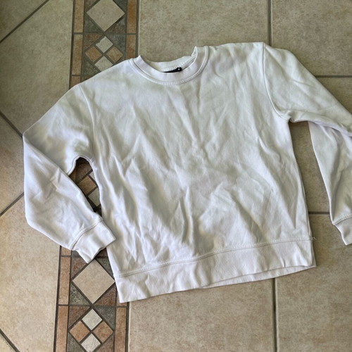 White Zara sweatshirt used, size S