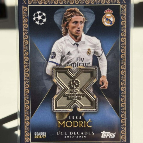 Luka Modrić UCL Decades Relic 2010–2020 Topps Match Attax Extra 2025/26 new