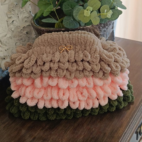 Handmade bag new, lined with strap