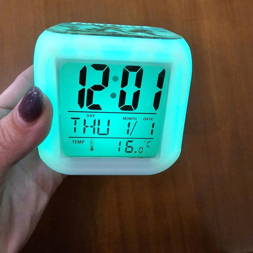 Fortnite digital alarm clock like new with color-changing LED lights