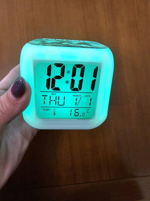 Fortnite digital alarm clock like new with color-changing LED lights