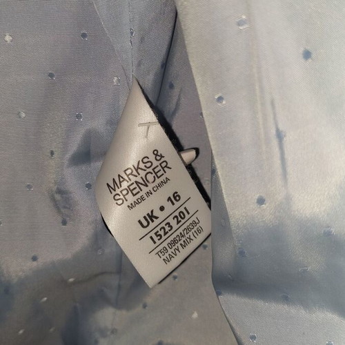 Marks & Spencer women's blazer dark blue striped, like new, size 16