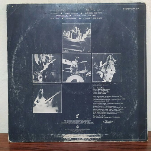 Rainbow Rising vinyl used, rock