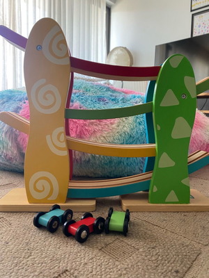 Wooden toys used, set of 3 pieces