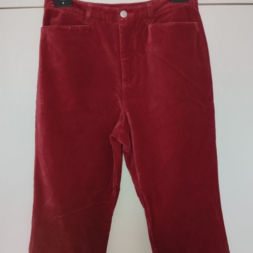 Talbots velvet trousers used, red velvet, cotton pants