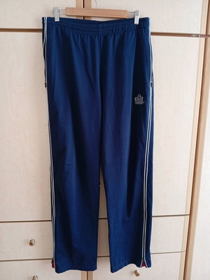 Admiral men's tracksuit used blue with white stripes and red detail