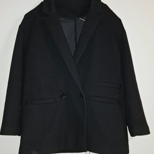 Wool women's jacket black like new L/XL