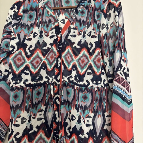 Ethnic Axel Caftan Dress like new with geometric patterns