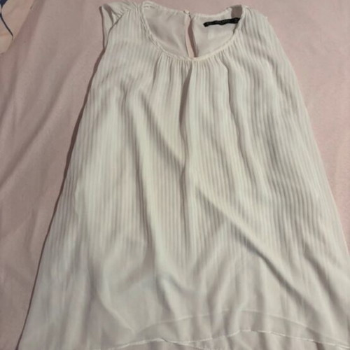 Zara blouse white like veil used, size Large