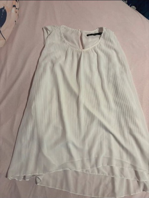 Zara blouse white like veil used, size Large