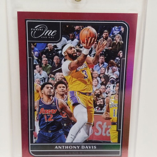 Anthony Davis 2021-22 Panini One and One #48 Lakers card like new, numbered 11/15