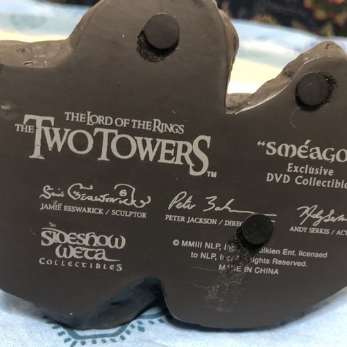 Lord of the Rings The Two Towers Sméagol Collectible Figure like new