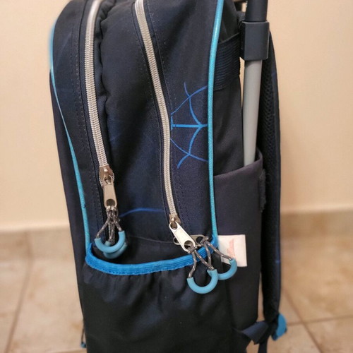 Spider-Man school bag used with wheels