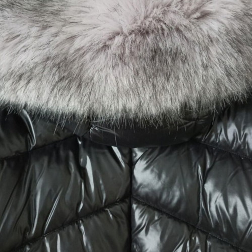 Barbour Platinum Mercury long puffer coat new, size 12, black
